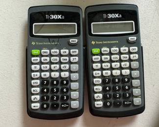 TI-30Xa Calculators.