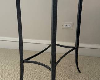 McLain Weisand Cumberland Side Table. Granite Top with Brass Gallery. Measures 17" W x 11" D x 26" H. Photo 1 of 4.