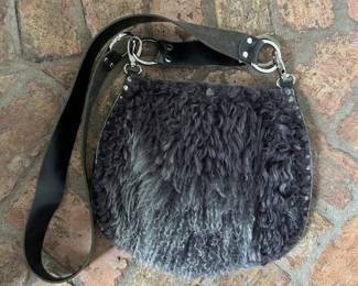 Stiletto Wool Purse with Leather Strap. Photo 1 of 2.