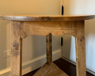 Pine Side Table. Measures 28" D x 28" H. Photo 3 of 3.