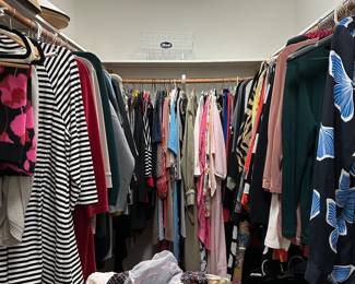 Large Closet of Ladies Clothing. Mostly Large/XL with brands like Cabi, Chicos, Talbots etc. 