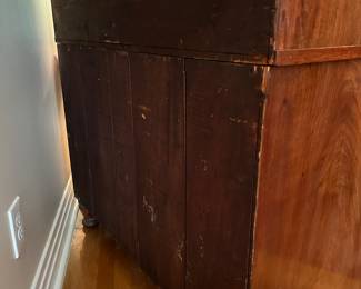 T11 - $375. Antique Secretary Desk / Bookcase. Measures 20" deep x 45.5" wide at the top x 71.75" tall. Moves in 2 pieces. Overall very good antique condition. 