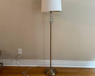 T61 - $25. Floor Lamp. Measures 5' tall. Brass/Gold Tone. T43 - $25. Floor Lamp. Measures 5' tall. Brass/Gold Tone. 