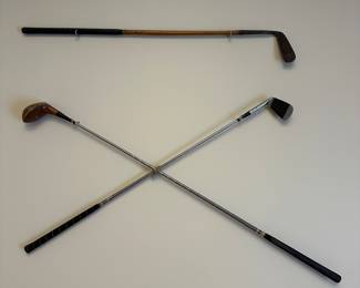 T186 - $35. Decorative Golf Club wall decor. 