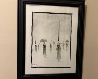 T179 - $325. David Gildersleeve Original Painting. Framed measures 13.5" x 16.5". 