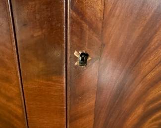 T5 - $595. Antique Federal Style Side Board. Measures 26" deep x 75" long x 50.5" tall.