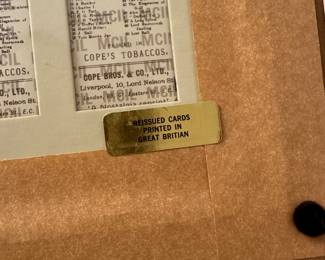 T183 - $25. Reissued Cope's Golfer Tobaccos Cards. Measures 9.5" x 11.5"