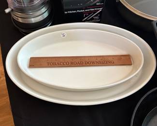 T133 - $40 - 2 Pieces of Pillivuyt French Porcelain serving dishes. 