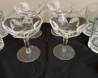 T170 - $40. Waterford "Shelia" Sherbet Glasses. Set of 4. 