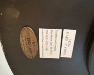 T84 - $150. Uttermost Eraman Mirrored Accent Table. Measures 24.5" wide x 27.5" tall. 