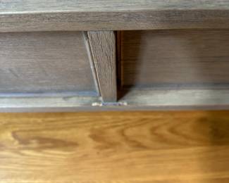 T152 - $125. Glass Top Coffee Table with 2 drawers. 