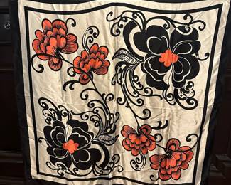 T56 - $40. 42" square silk scarf. 