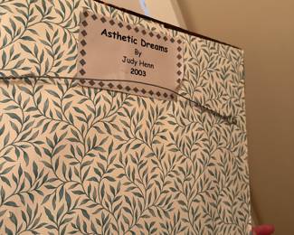 T36 - $450. "Aesthetic Dreams" Folk Art by Judy Henn. Measures 16" x 18". 