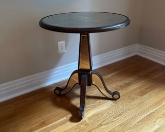 T84 - $150. Uttermost Eraman Mirrored Accent Table. Measures 24.5" wide x 27.5" tall. 