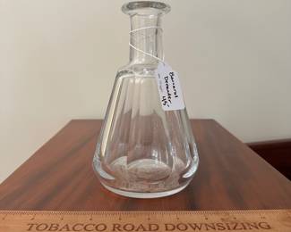 T82 - $45. Baccarat Decanter. Measures 8" tall. 