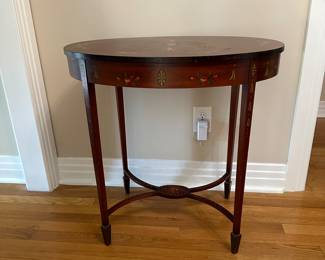 T41 - $45. Decorative Side Table. Measures 28" wide x 19" deep x 28.5" tall. 