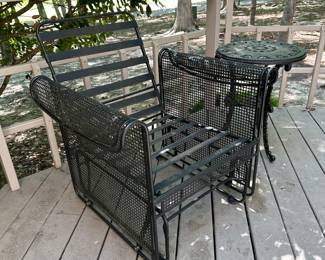 T34 - $65. Single gliding chair - no cushions. 