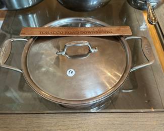 T139 - $50. All-Clad Stainless 3 qt pot. 