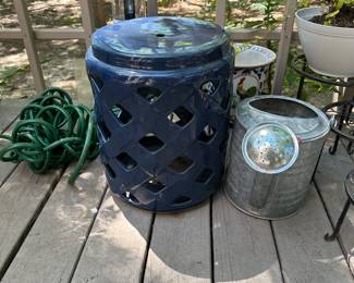 T33 - $45 Blue Garden Stool 