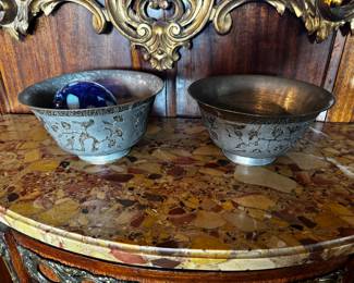 Asian Metal Bowls 