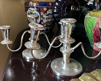 Silverplate Candelabras