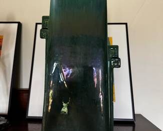 Iridescent Pottery, some chips 