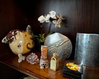 Proceilan & Wood Figurines 