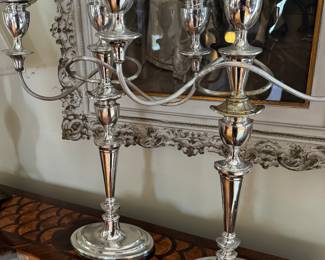Silverplate Candelabras