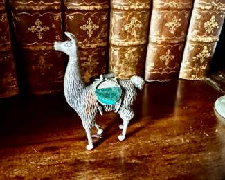 Brass Lama,  Sterling Silver overlay 