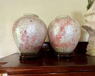 Red Splatter Vase