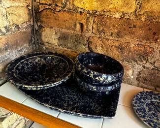 Spongeware Plates & Bowls