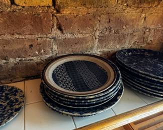 Spongeware Plates & Bowls