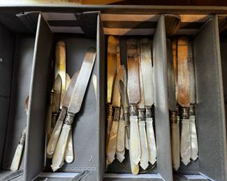 Mother of Pearl Butter knives 