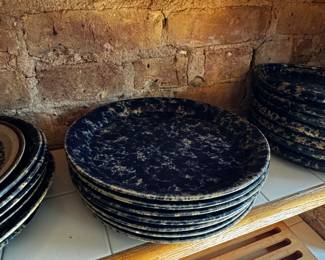 Spongeware Plates & Bowls