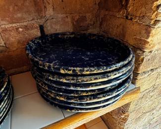 Spongeware Plates & Bowls