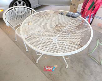 mesh white patio ware