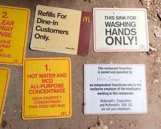 wash hands sign 