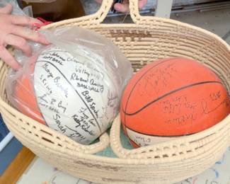 signed basketballs