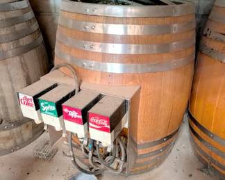 coke drink dispenser barrel 