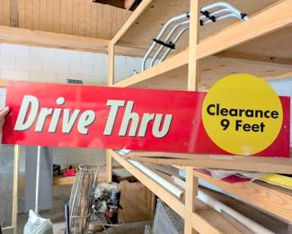 drive thru sign 
