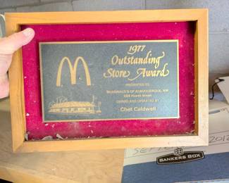 mcdonalds award 