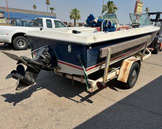 boat on trailer 