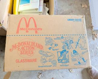 mcdonaldland action series glassware