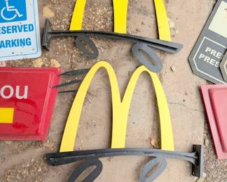 mcdonalds to go signs 