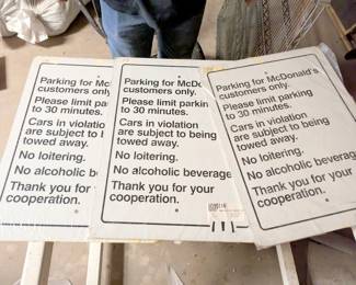 parking signs