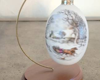 hung ornament on stand 