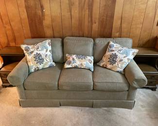 Green Norwalk Sofa 77"w 35"d 37"t   $250.00