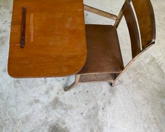 Vintage school desk