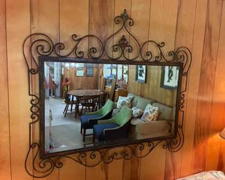 Metal Framed Mirror  $125.00