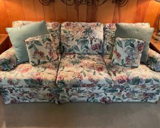 Custom made Floral Sofa 79"w 35"d 31"t  $250.00